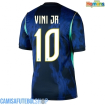 Camisa de time de futebol Brasil Vinicius Junior #10 Replicas 2º Equipamento Mundo 2026 Manga Curta